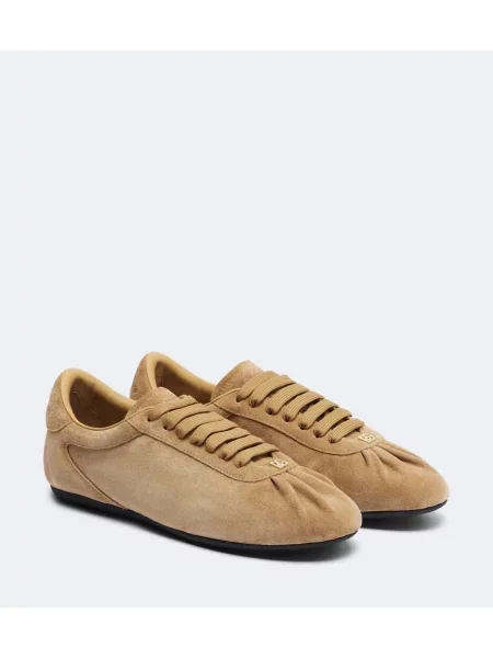 Sneakerși Dolce&gabbana din piele de căprioară bej