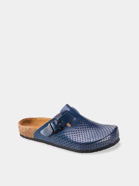 Шкіряне Сабо Leon синій