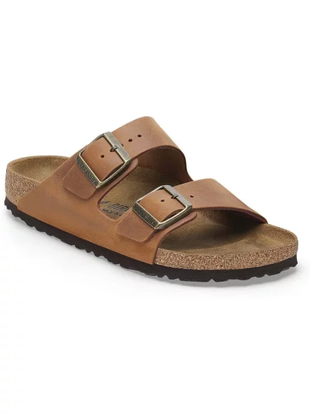 Birkenstock De piele șlapi Arizona | narrow fit maro