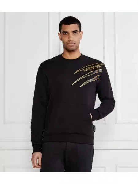 Plein Sport Hanorac LS Lamina Scratch negru