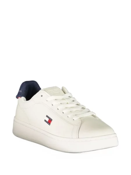 Sneakerși Tommy Hilfiger cu autograf alb