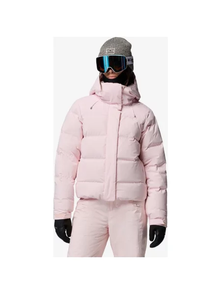 Kurtka z kapturem Columbia Roffe Ridge Down Heat Seal S różowa