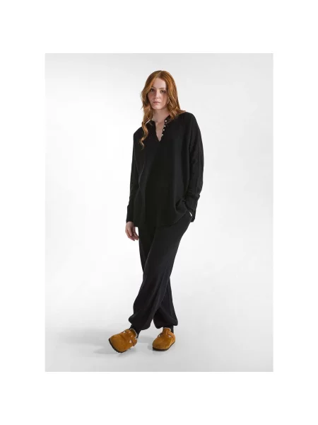 Pantaloni de jogging Deha tricotate negru
