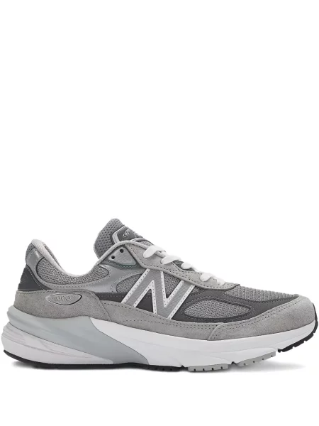 Sneakerși New Balance 550 cu șireturi din dantelă gri