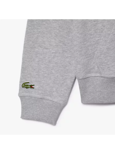 Lacoste Bluza Unisex Z Kapturem Relaxed Fit szara