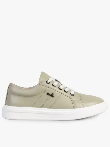 Кожаные кеды Modamilano зеленые