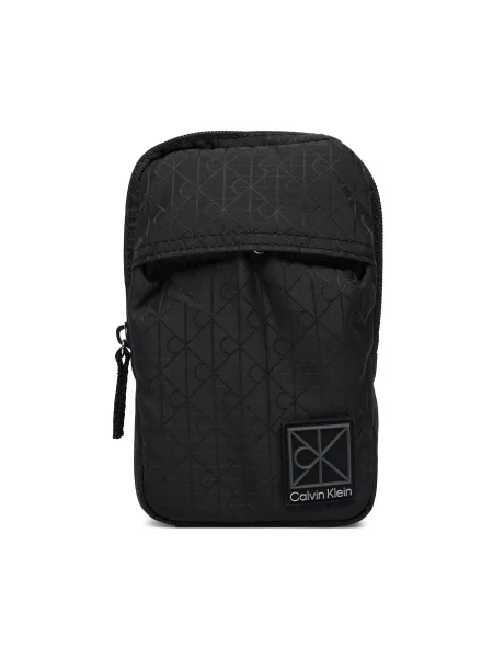 Válltáska Calvin Klein Utility Emblem Phone Crossbody fekete