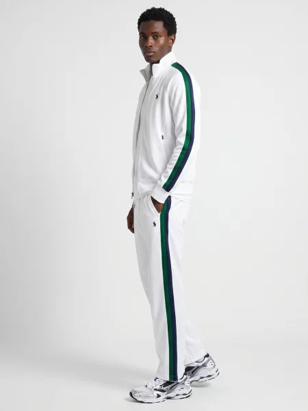 Pletené bežecké nohavice Polo Ralph Lauren biela