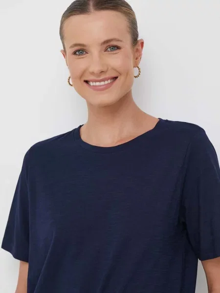 Тениска United Colors of Benetton тъмносиньо