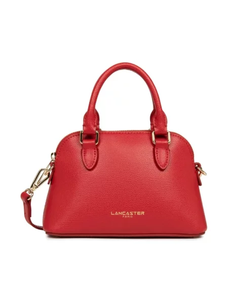 Torebka skórzana Lancaster skórzana czerwona