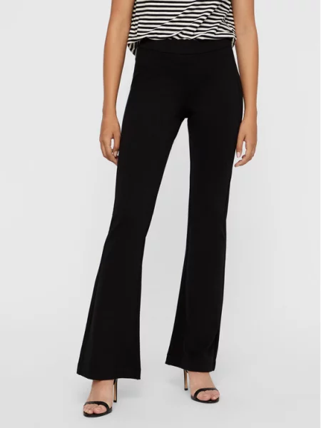 Vero Moda Kalhoty z materiálu Kamma Flared Fit černá