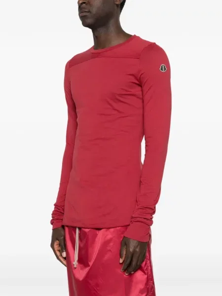 Πλεκτή μακρύς μπλούζα Moncler + Rick Owens κόκκινο