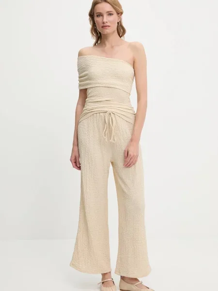 Блуза и панталон Answear Lab дамска бежово