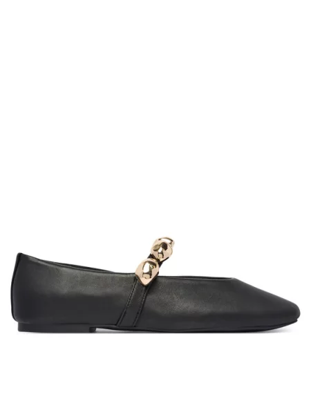 Steve Madden Μπαλαρίνες Poppin Flat μαύρο