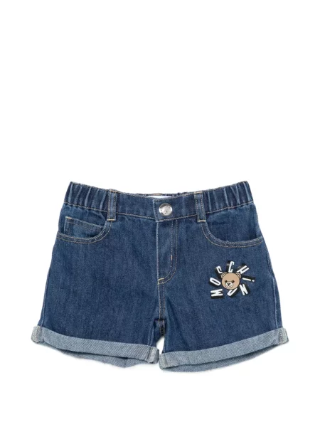 Szorty dziecięce Moschino niebieskie