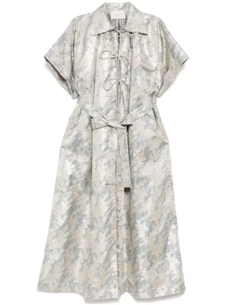 Sukienka Shatha Essa garniturowa niebieska