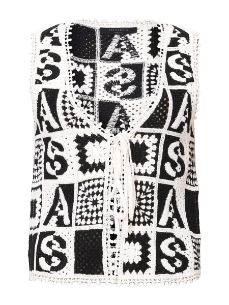 AllSaints vestă din FLORENCE de tranziție negru