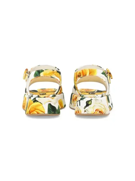 Dětské sandály Dolce & Gabbana bílé