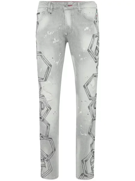 Blugi Philipp Plein de cristal gri
