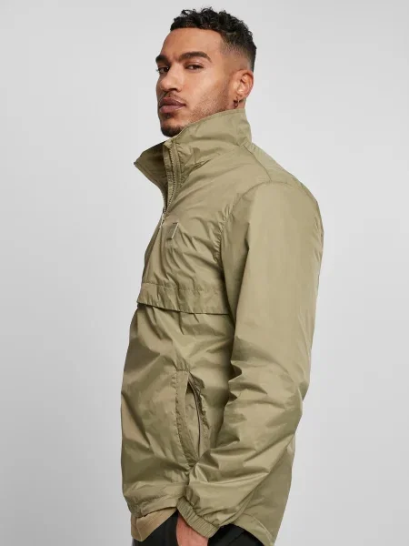 Urban Classics Prechodná bunda kaki čierna