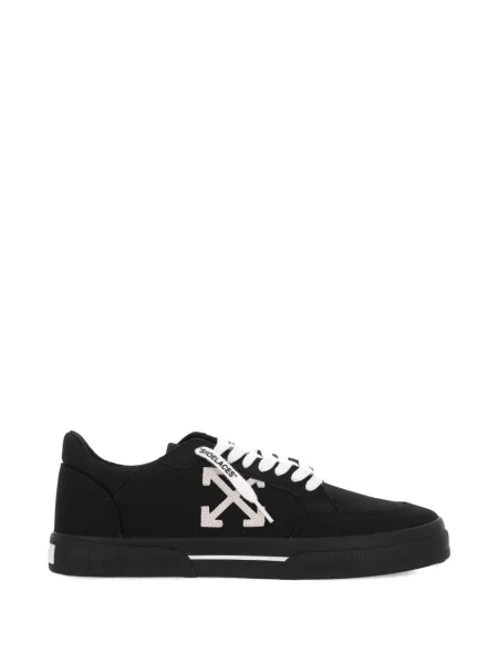 Sneakerși Off-white din canvas alb
