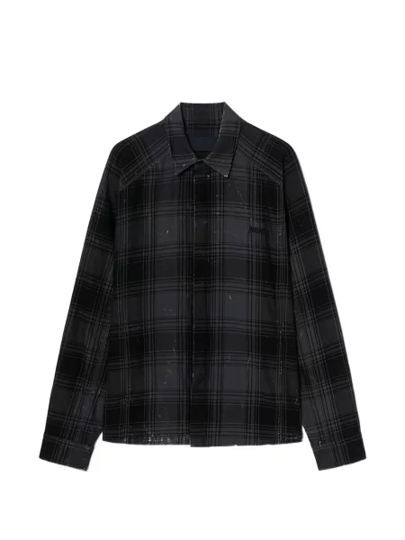 Карирана риза Juun.j черно