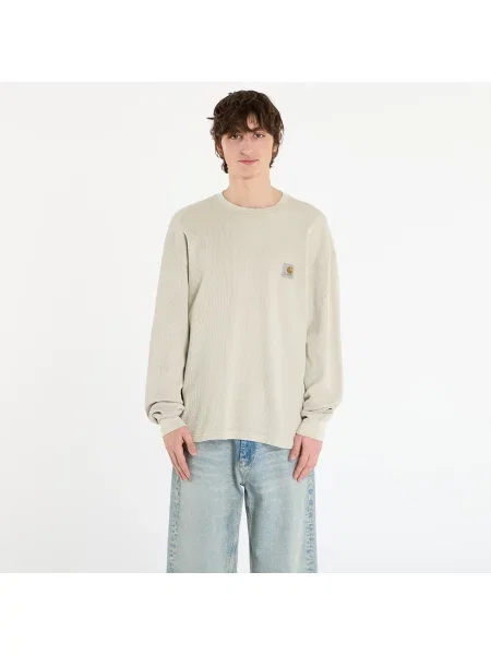 T-shirt Carhartt WIP L/S Vista Waffle T-Shirt UNISEX Fleur De Sel Garment Dyed XS beżowa
