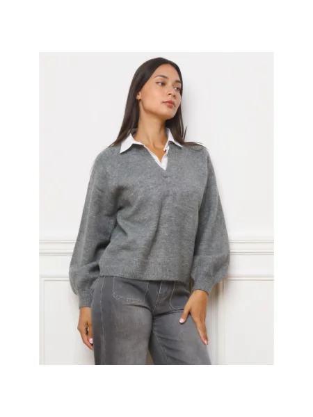 Pulover La Modeuse gri