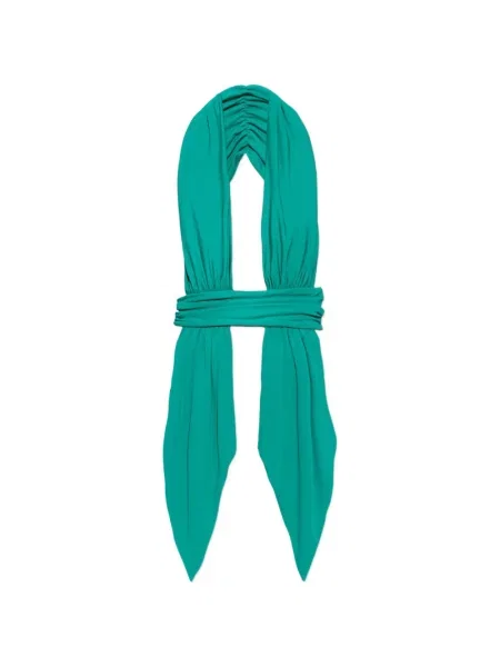 Top Christopher Esber drapat cu gât halter verde