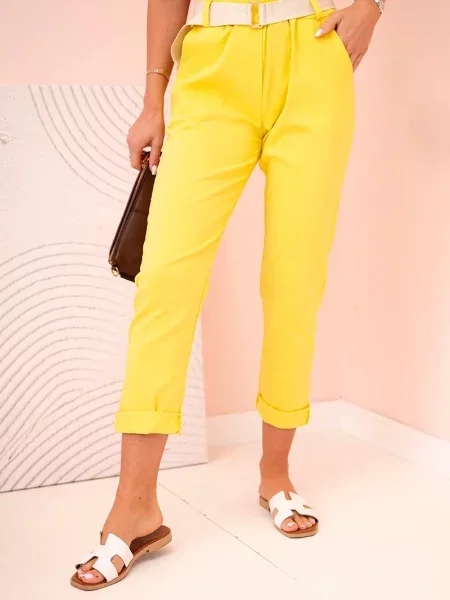 Pantaloni Kesi Włoski galben