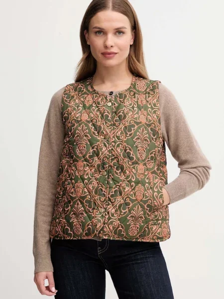 Barbour vestă x Farm Rio de tranziție verde