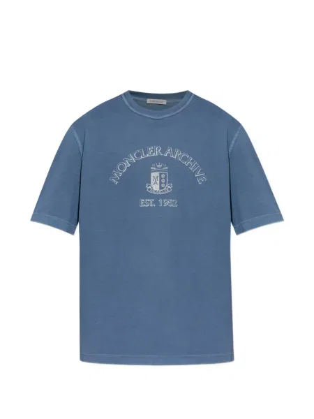 Tricou Moncler cu imagine albastru