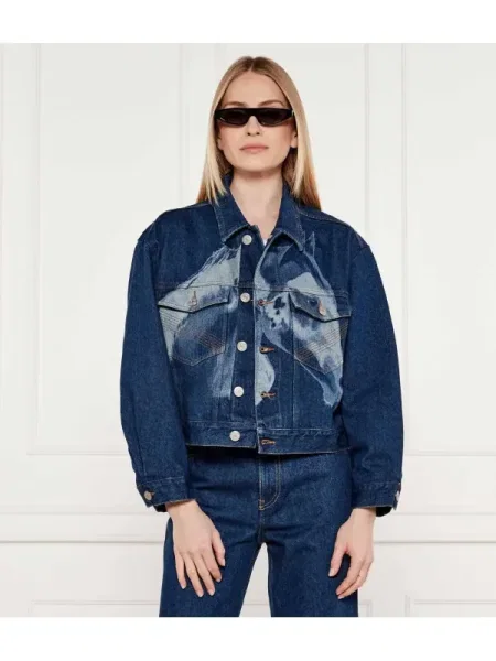 Pinko Farmer kabát GOTLAND| PINKO X PATRICK MCDOWELL kék