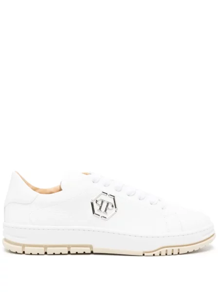 Sneakersy Philipp Plein skórzane białe