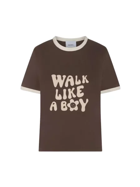 Koszulka Halfboy retro brązowa