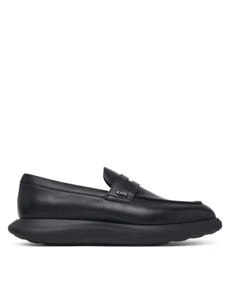 Loafersy KARL LAGERFELD czarne