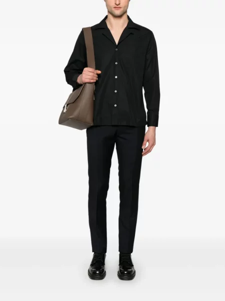 Pantaloni Incotex de lână albastru