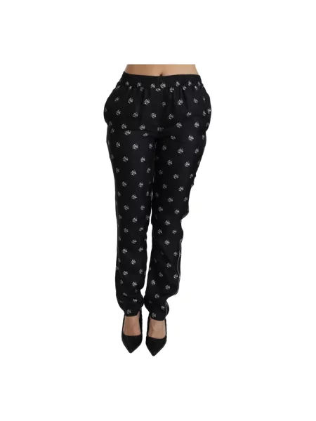 Spodnie Dolce And Gabbana biznesowe czarne