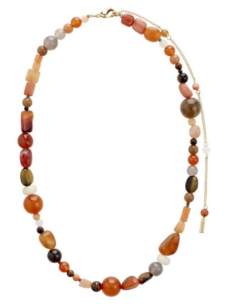 Pilgrim Verižica Iris rjava / zlata / roza rdeča