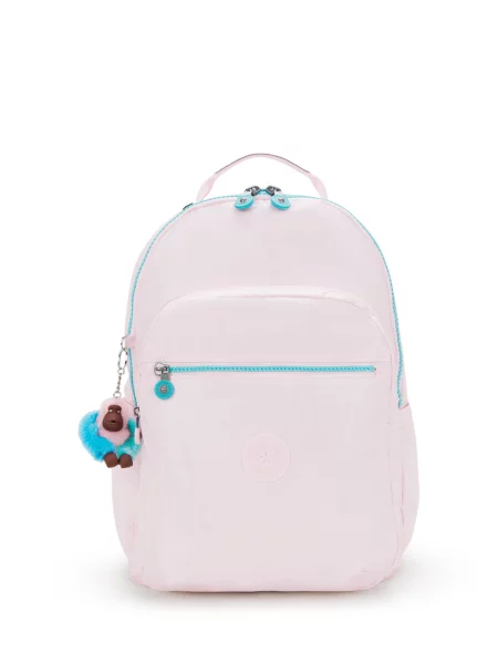 KIPLING Ruksak Seoul Lap svijetloplava / pastelno roza