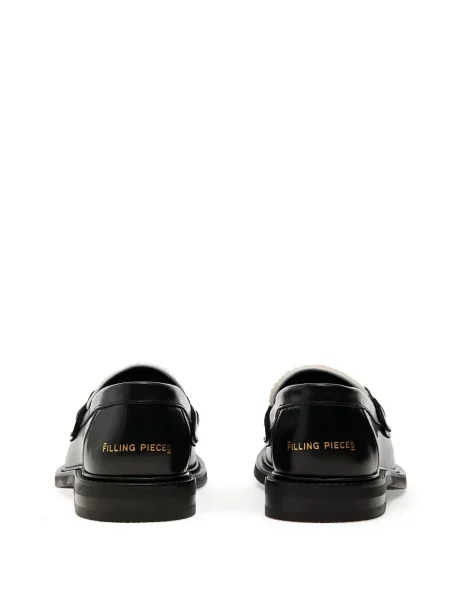 Pantofi loafer Filling Pieces cu broderie negru