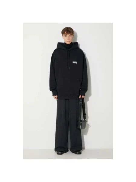 Marcelo Burlon bluza Disco God z kapturem z nadrukiem czarny