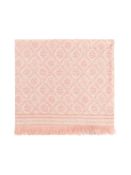 Szal Tory Burch różowa