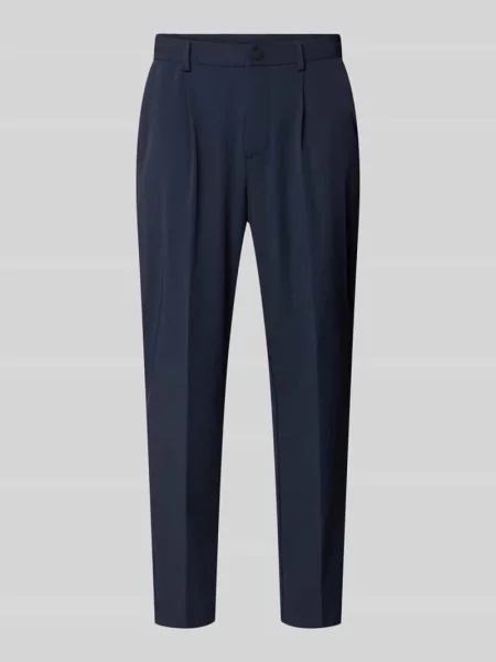 Spodnie garniturowe z kantami model PANTALACCIO' Markup granatowe
