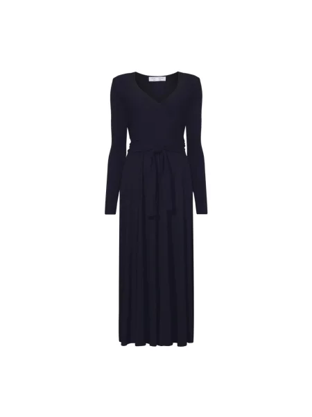 Sukienka maxi Proenza Schouler kopertowa czarna