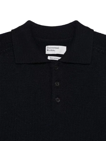 Tricou polo Universal Works albastru