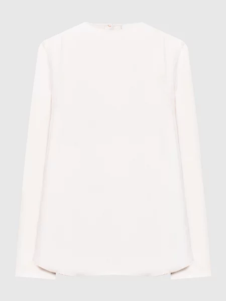 Блуза ADALYN із шовку Lou Lou Studio бежева