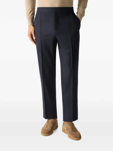 Pantaloni Zegna de lână albastru