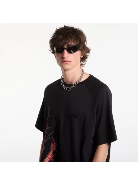 Krátky tričko Y-3 s krátkymi rukávmi čierna
