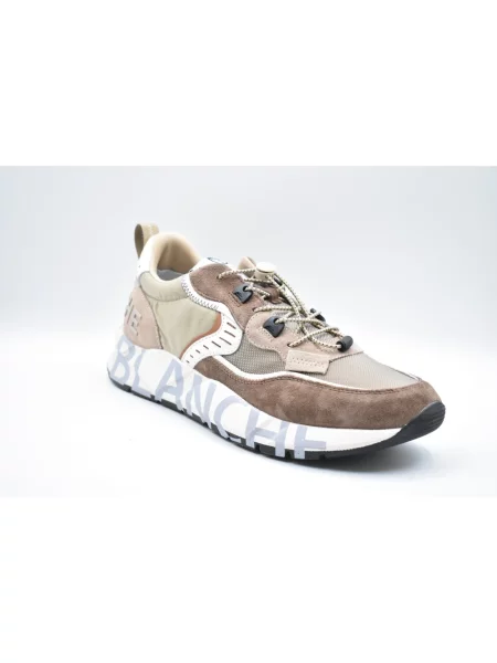 Sneakersy Voile Blanche skórzane brązowe